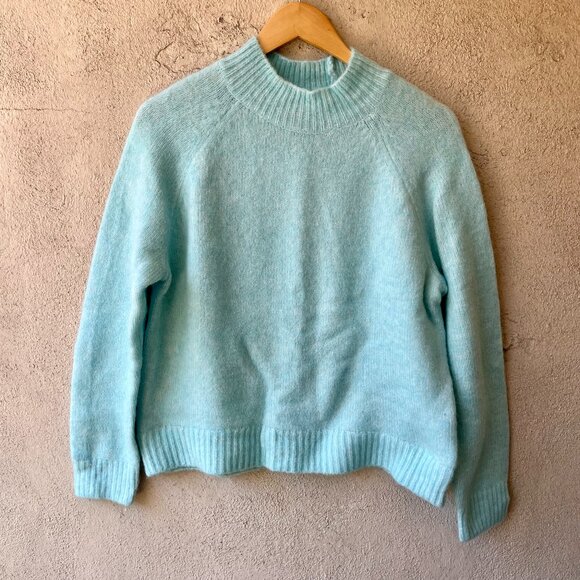Banana Republic Mock Neck Sweater Blue Size S - Picture 1 of 5